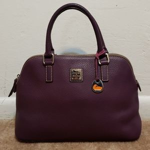 Dooney & Bourke Puple Leather Handbag Satchel